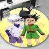1pc Anime Cartoon Design Round Carpet - Office Chair Mat, Non-Slip Rug for Home Decor, Living Room, Bedroom, Game Room, Dormitory, Seasonal Gift, Suit