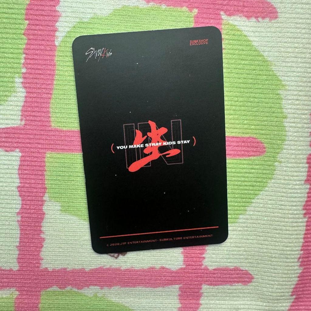 [USED] StrayKids HOP JYP JAPAN Collectible Store Bonus Hyunjin Trading Card