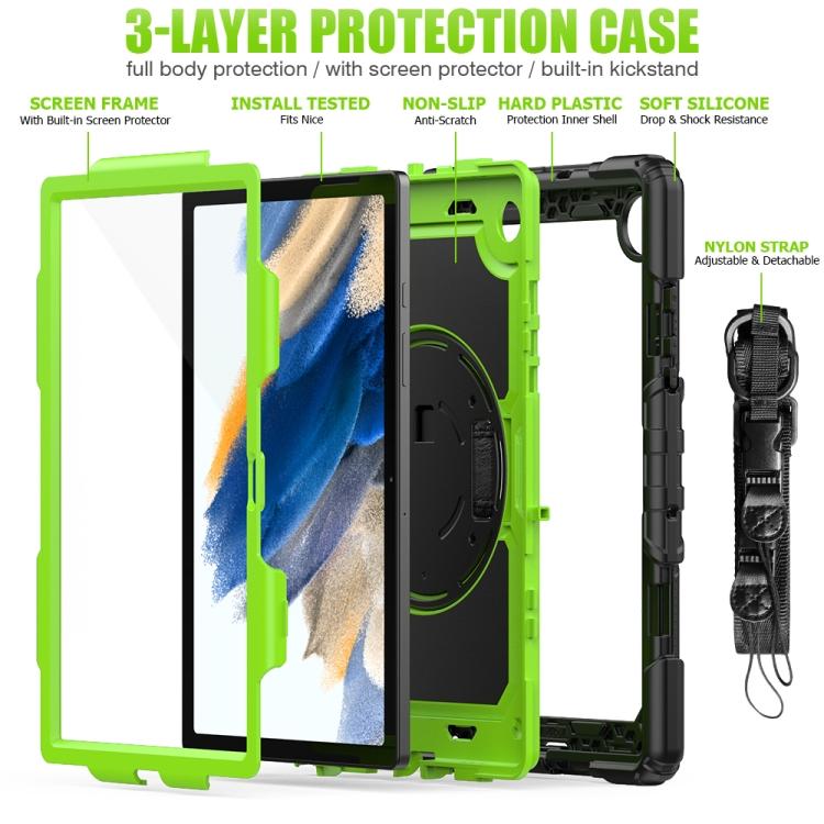 For Samsung Galaxy Tab A8 10.5 2021 X200 / X205 Silicone + PC Tablet Case