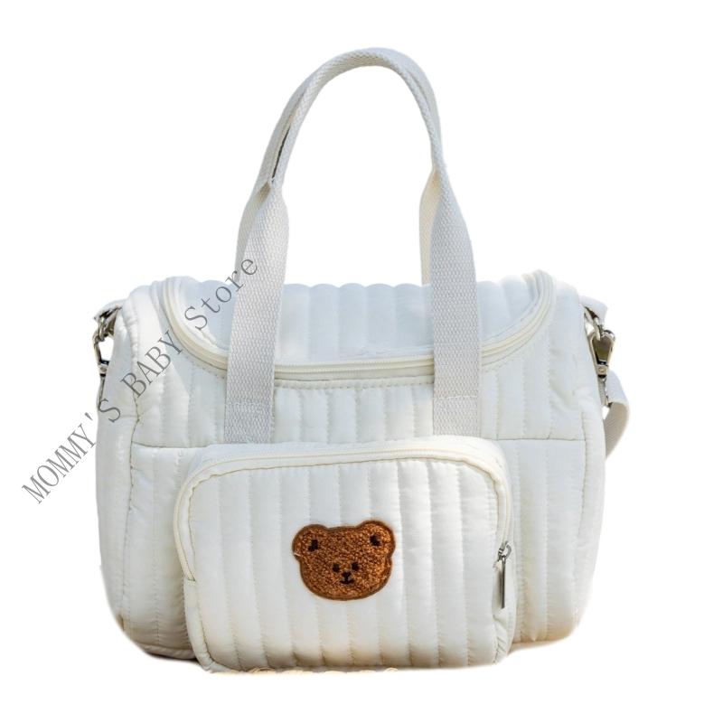 H3CD Multi Purpose Mummy Bag Lightweight Baby Diaper Organsier Case Handbag Offer Easy Organization for Active Families