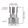 Professional 3/4 Inch To 1/4 Inch Garden Hose Connector Adapter For Efficient Water Flowing And Leakproof Seal