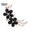 Bridal Bouquet Pins Rhinestone Flower Branch Brooch for Women, Elegant Floral Lapel Pin, Women Fashion Accessories Costume Pin Coat Shirt Bag Banquet