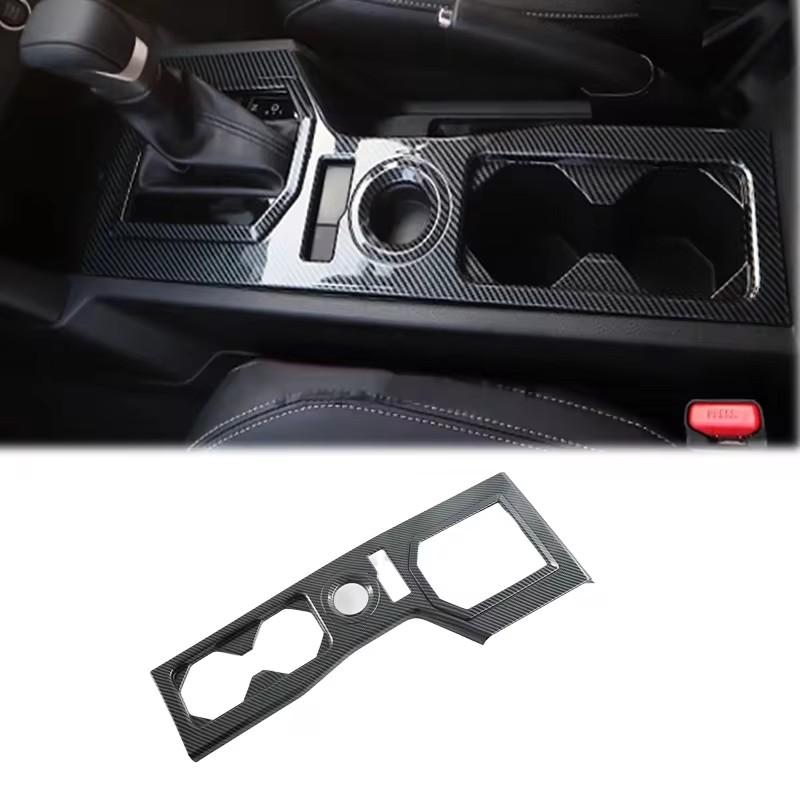 ABS Carbon Fibre For Mitsubishi Triton L200  2024 Interior Accessories Window Switch Steering wheel Gear Shift Panel cover