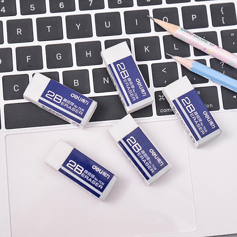 1 Pcs Soft Rubber 2b Pencil Eraser Student Art Sketch Painting Correction Supplies School Exam Writing Eraser Stationery