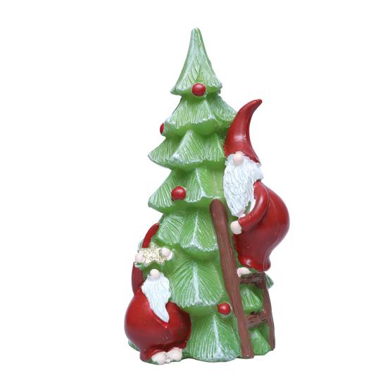 Christmas Tree Night Light Glowing Decorative Lamp Santa Climbing Christmas Tree Ornament Desktop Holiday Decor for Home Office