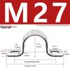 Galvanized U-Shaped Saddle Clamp for Pipes and Hoses