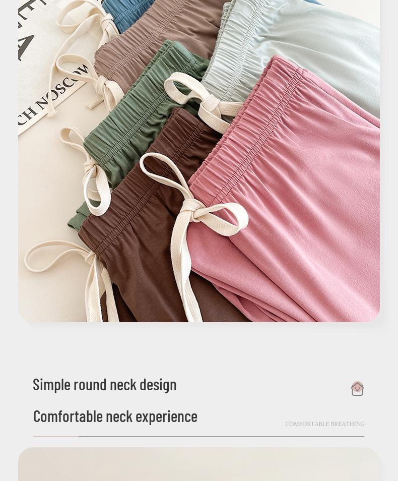 2024 Women's Loose Modal Three-Piece Pajama Set: Breathable & Comfortable for Spring/Summer, Versatile Indoor/Outdoor Wear