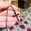 Collier avec pendentif croix en diamant et zircon de haute qualité – Chaîne de clavicule hip-hop européenne/américaine pour hommes et femmes
