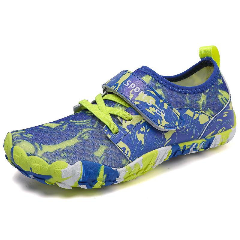 Kids  Five-Finger Water Shoes: Breathable, Non-Slip, Quick-Dry Beach  Swim Footwear 34 королевский синий