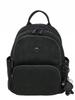 David Jones Women's Small City Backpack, Eco-leather, Black