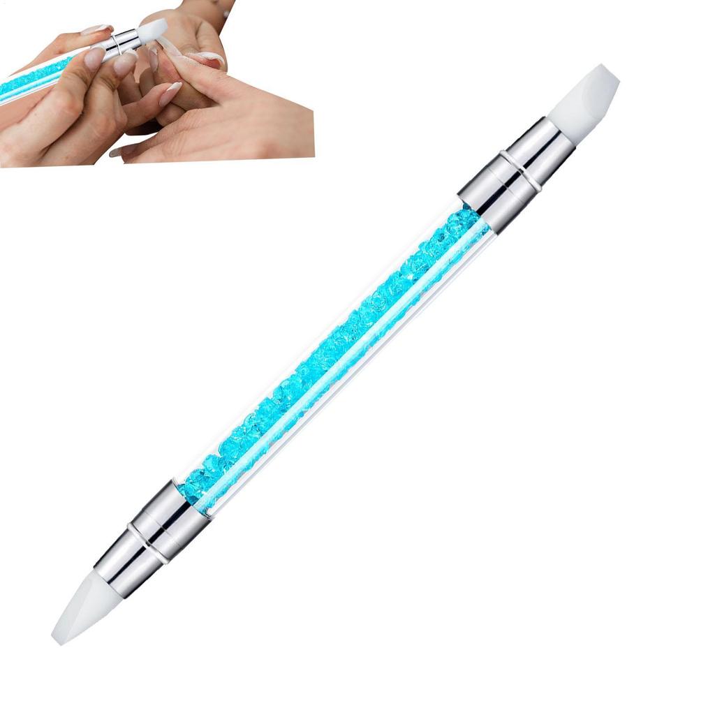 Silicone Nail Brush NailArt Pen DualTipped Silicone Nail Tools NailArt Sculpture Pen Brushes NailArt Tools For Home