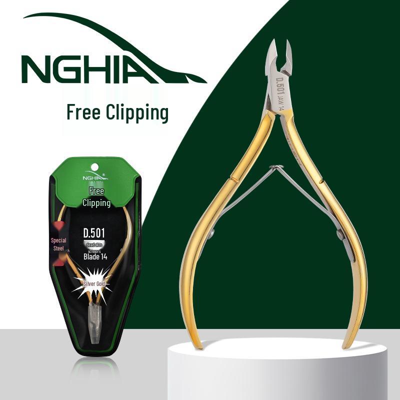 

Vietnam Nghia D501-14 Cuticle Nipper - Nail Salon Manicure Tool D501-14 Blade золотой