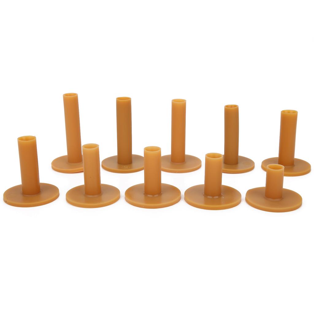 10pcs Rubber Golf Tees Durable Golf Trainer Aid Tee Holder Driving Range Golf Accessory