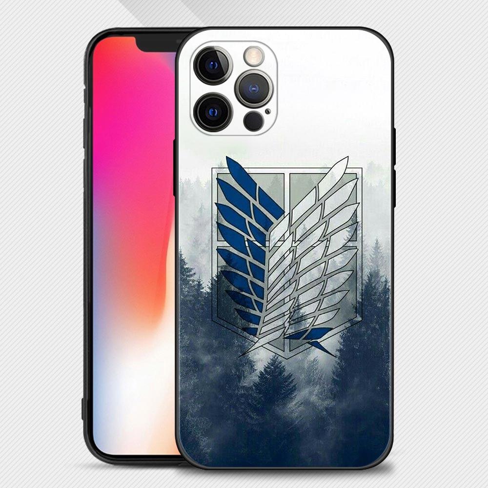 

Чехол для Apple iPhone 14 13 12 11 Pro Max 13 12 Mini XS Max XR X 7 8 Plus SE Чехол Силиконовый Чехол Атака Титанов iPhone 7 8 SE