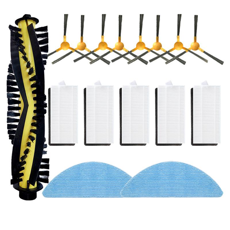 Fit For Tesvor S6 Turbo Robot Vacuum Cleaner Spare Main Side Brush Cover HEPA Filter Strainer Mop Wipe Rag Accessories Parts