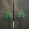 Christmas Cabinet Knob Cover Cute Santa Claus/Christmas Tree/Snowman Stretch Over Hardware Decoration for Kitchen Bathroom Dresser Wardrobe Decor