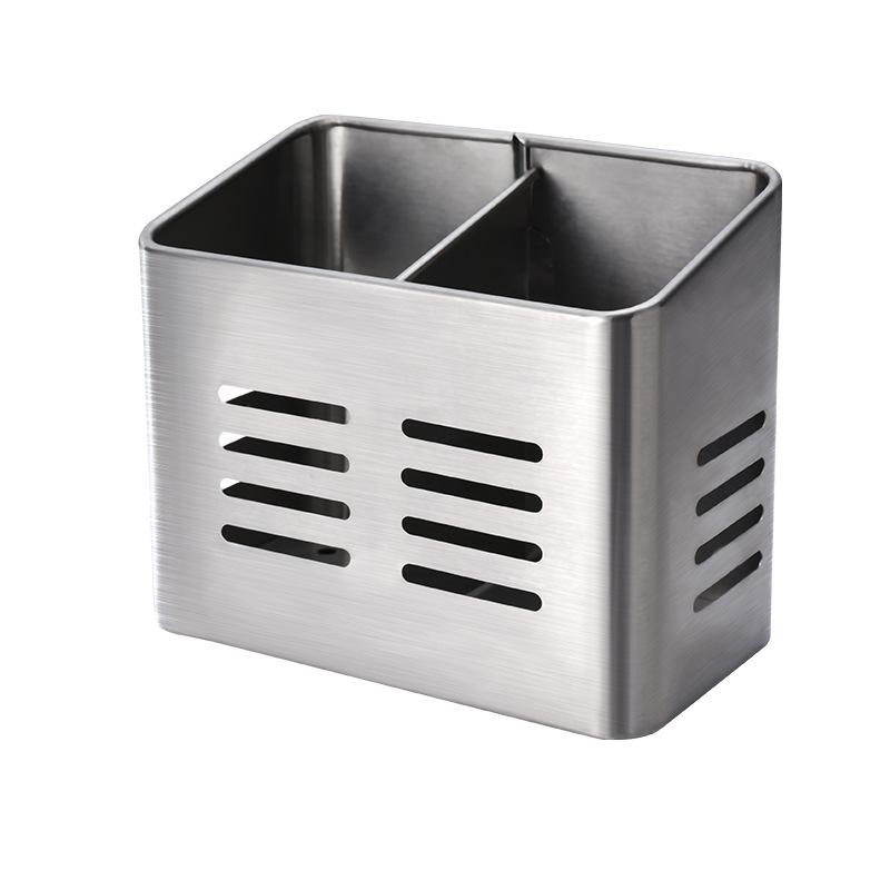 Scolapiatti in Acciaio Inossidabile Porta Piatti Verticale Porta Bacchette Cestino Portaoggetti Scolapiatti Scaffali Organizzatore di Stoviglie Strumenti da Cucina