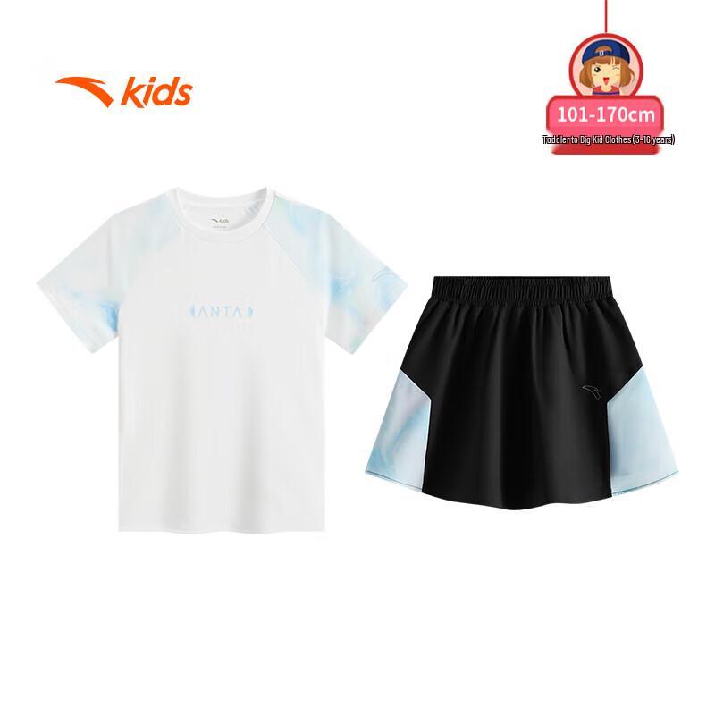 Anta Kids Girls' 2025 Summer Quick-Dry Two-Piece Sport Set