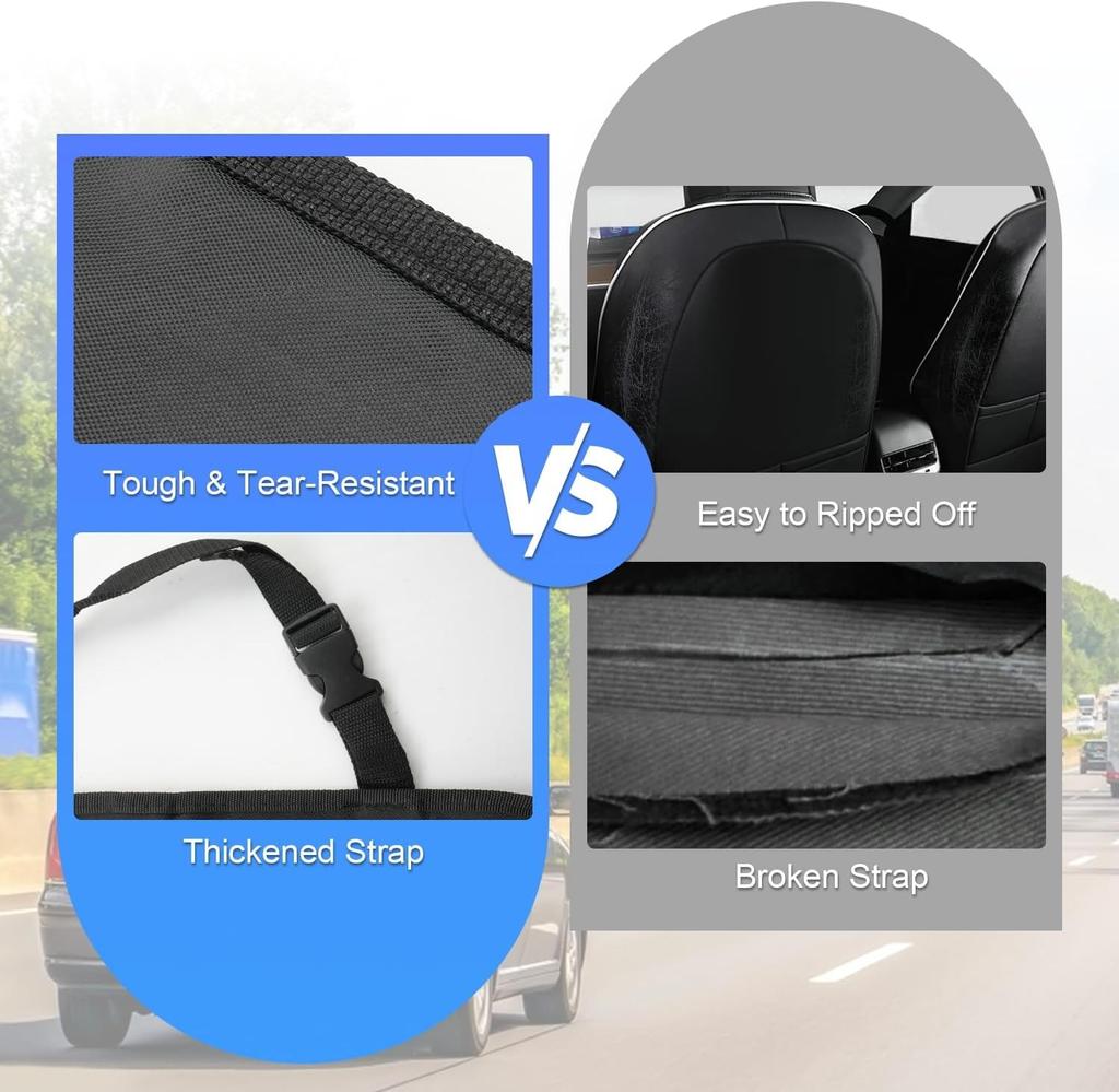 Car Backseat Organizer 2 Pcs,multifunctional Oxford Fabric Car Back Multi Pocket Storage Bag With Tablet Holder Protector For Kids