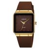 Langjue Fashion Square Men'S Watch Selection Men'S Watch Simple Quartz Watch Men'S Silicone Strap Watch