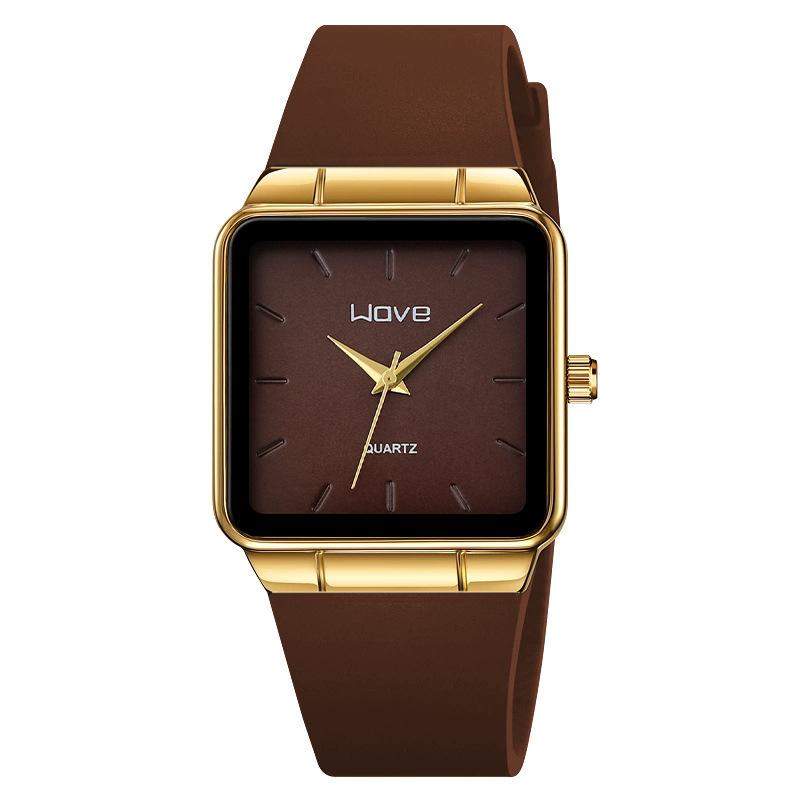 Langjue Fashion Square Men'S Watch Selection Men'S Watch Simple Quartz Watch Men'S Silicone Strap Watch