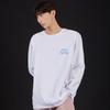 ASTRAL PROJECTION Graffiti Lettering Oversized Long Sleeve T-Shirt_White