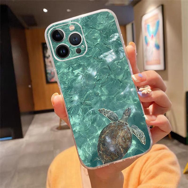 Sea Turtles Phone Case Carcasa Funda For iPhone 17 Pro Max Air 17 16 15 14 13 Pro Max 15 16 Pro 15Plus