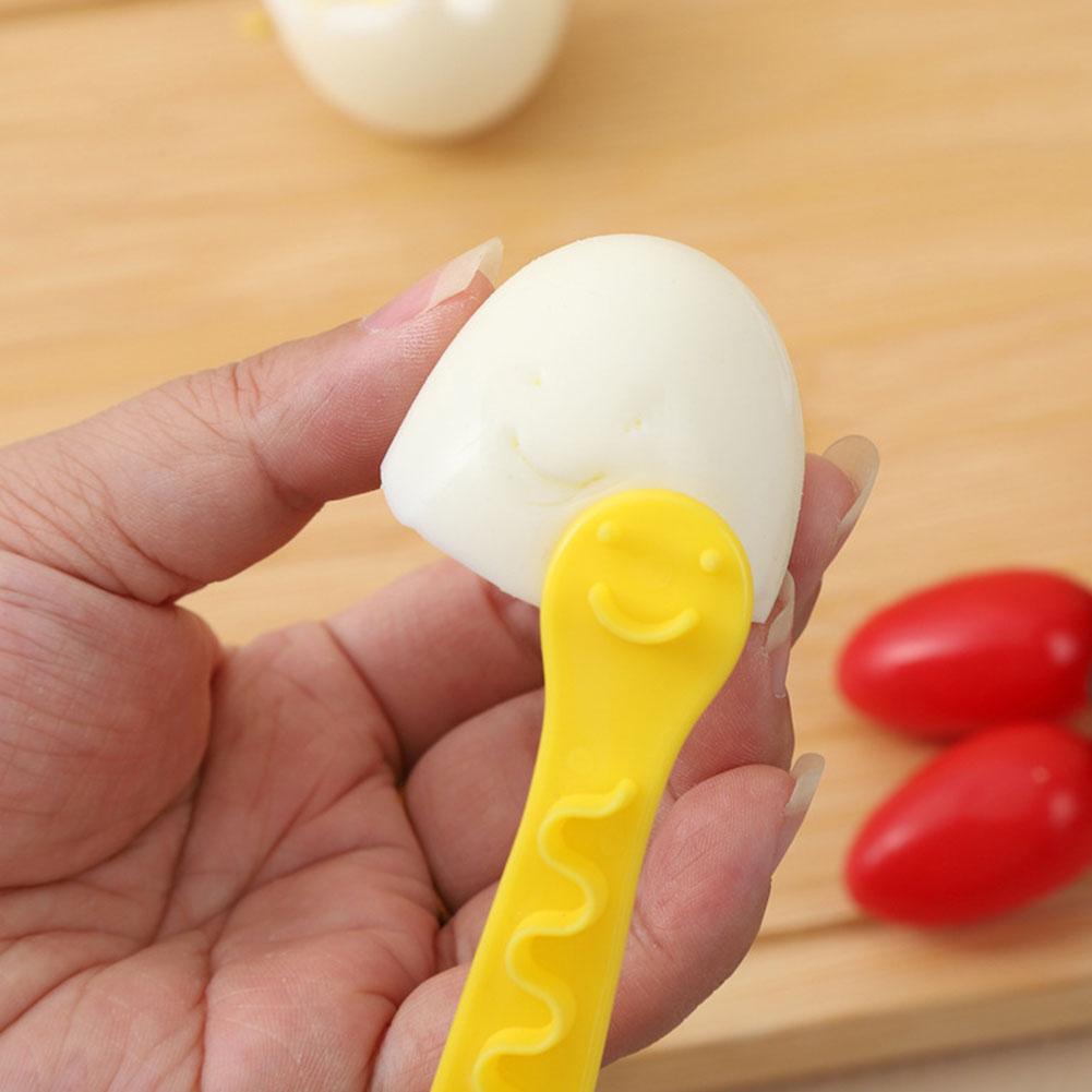 Fancy Cooked Eggs Cutter Cute Eggshell Shape Making Shaper Flower Eggs Gadgets Tools Egg Cut Kitchen Cooking Bento Boiled H9E6