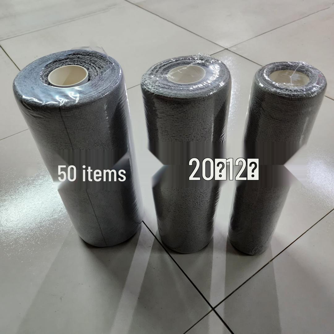 Hand-Tearable Super Fine Fiber Dual-Use Cleaning Cloth Roll for Dry and Wet Use - Ideal for Kitchens and Easy Cleaning 25x25cm