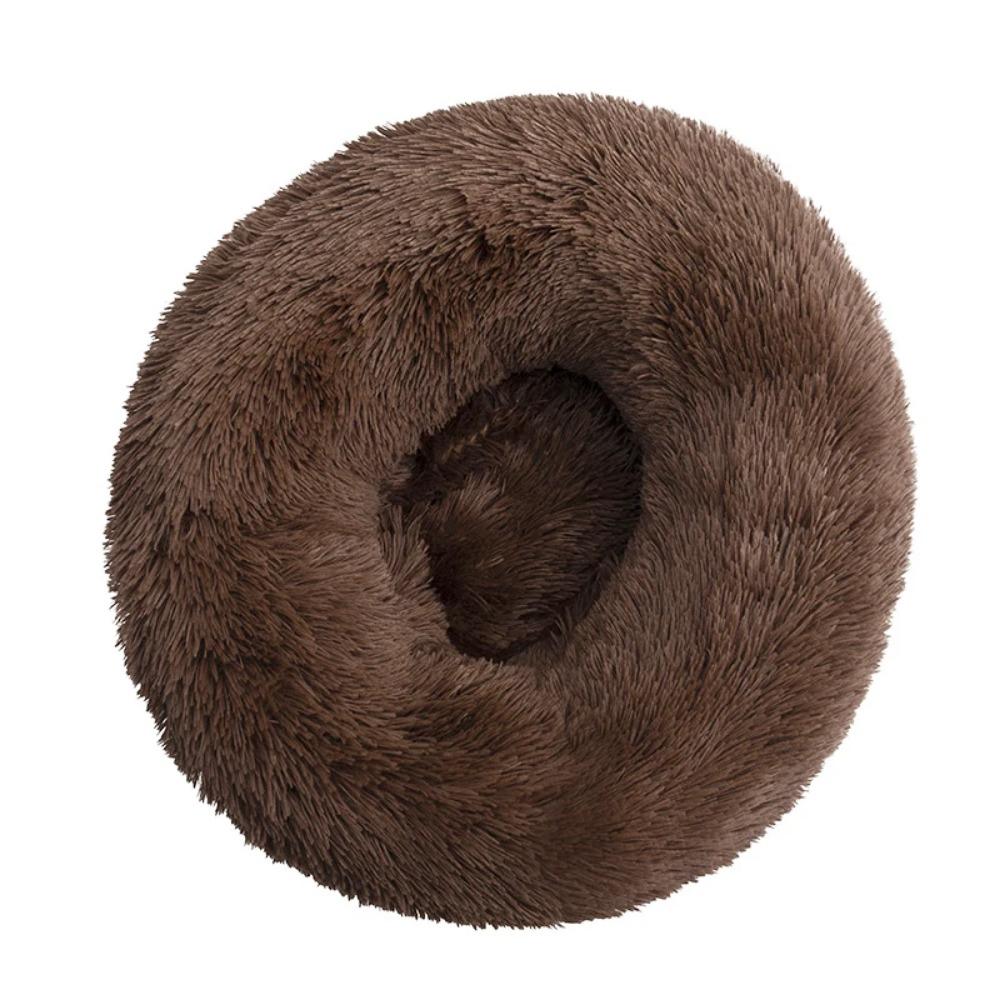 40-100cm Zuhause Rundes Haustierbett für Großes Hundebett Superweiches Katzenbett Langplüschiges Hundehaus für Mittelgroßes Hundehaus Winter Warm Schlafen