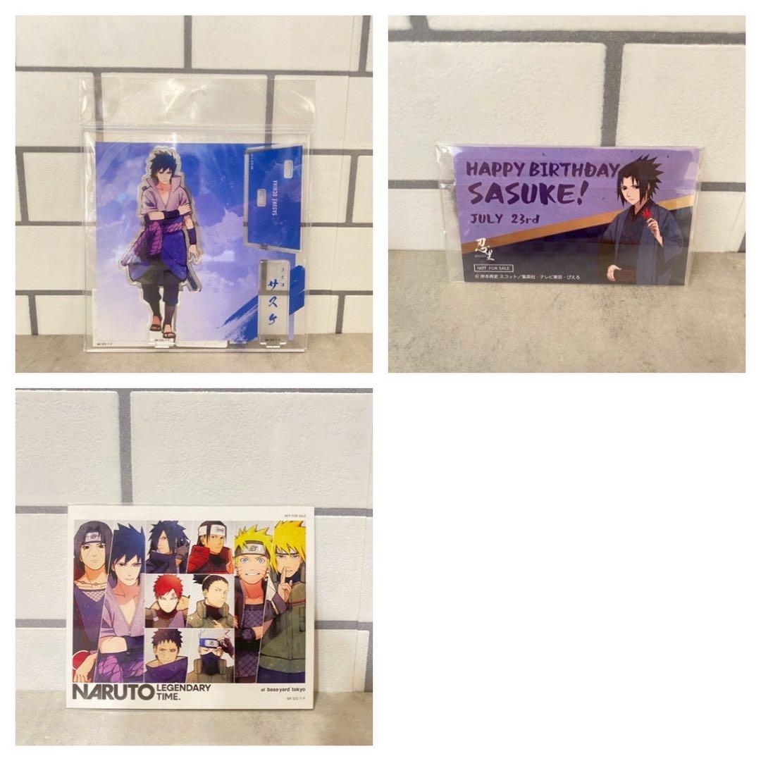 

[USED] NARUTO Baseyard Tokyo Sasuke Acrylic Standing Figure Bonus 1 Other