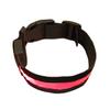 Mode LED Hund Haustier Nacht Sicherheits Halsband Blinkend Leuchtend Nylon Halsband Band