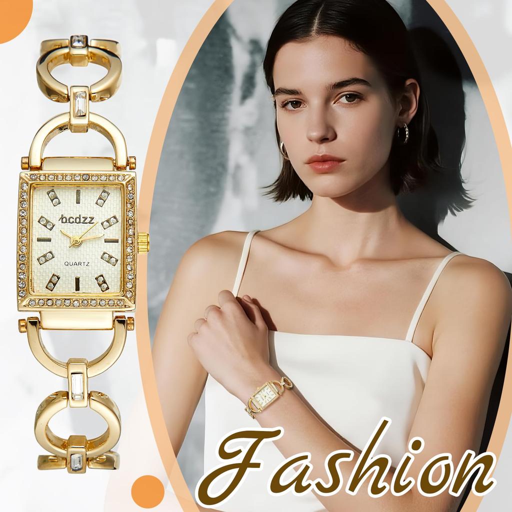 Women's Gold Chain Bracelet Watch: Cute and Stylish Analog Quartz Watch in Gold or Silver - Perfect Gift for Birthdays, Anniversaries, Mother's Day,