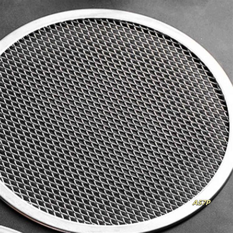 2Pcs 10Inch Aluminum Seamless Rim Pizza Baking Screen - Perfect Crisp, Enhanced Airflow