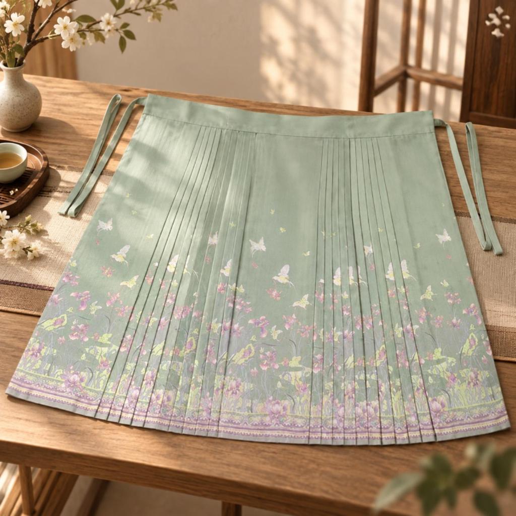 ChineseStyle Pleated Skirt Cascading Traditional Chinese AttireInfluenced for Cultural