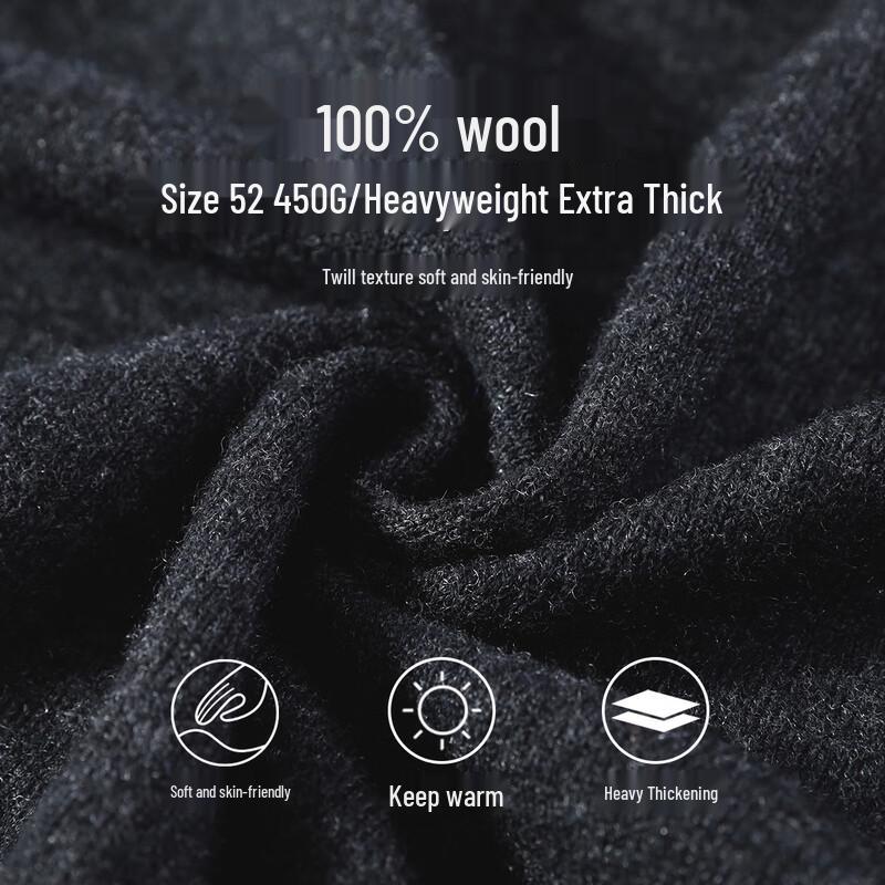 Men's 100% Lambswool Stand Collar Sweater