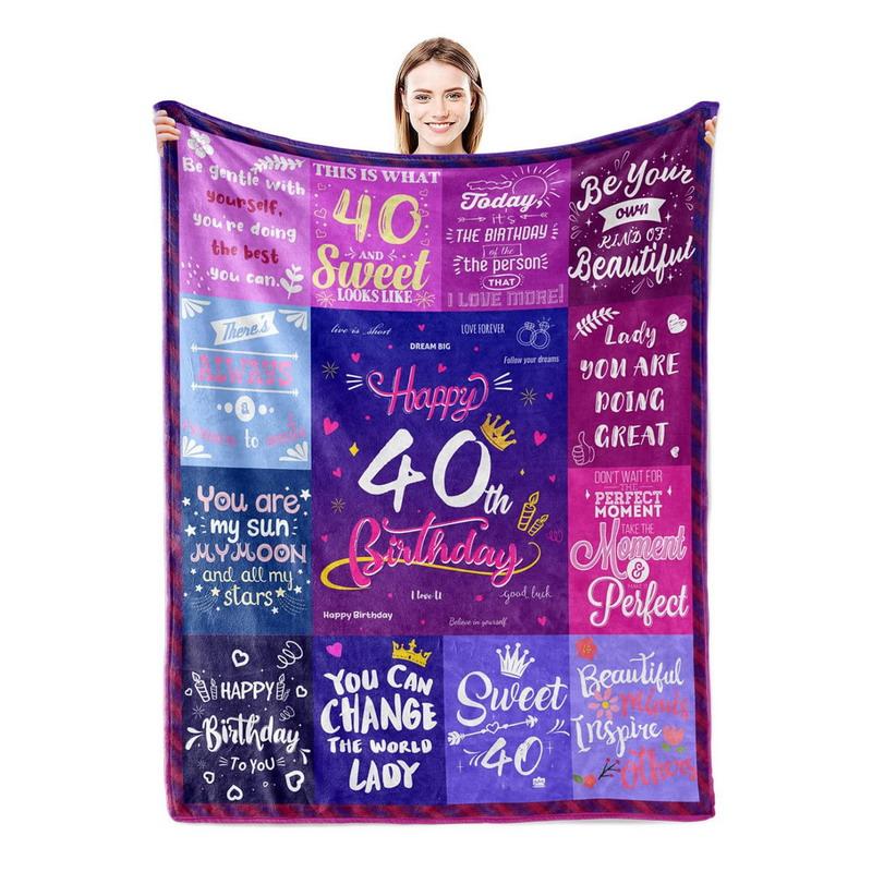 Das perfekte Geburtstagsgeschenk für sie | Gemütliche Wohndecke für Frauen, Mama, Schwester oder beste Freundin Alter kann sein