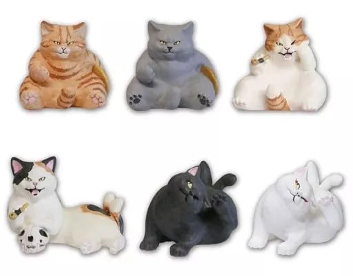 

Art Unib Technicolor Hakuaki no Neko Figure Mascot, all 6 types [Full Set] Cap*Cell Toy