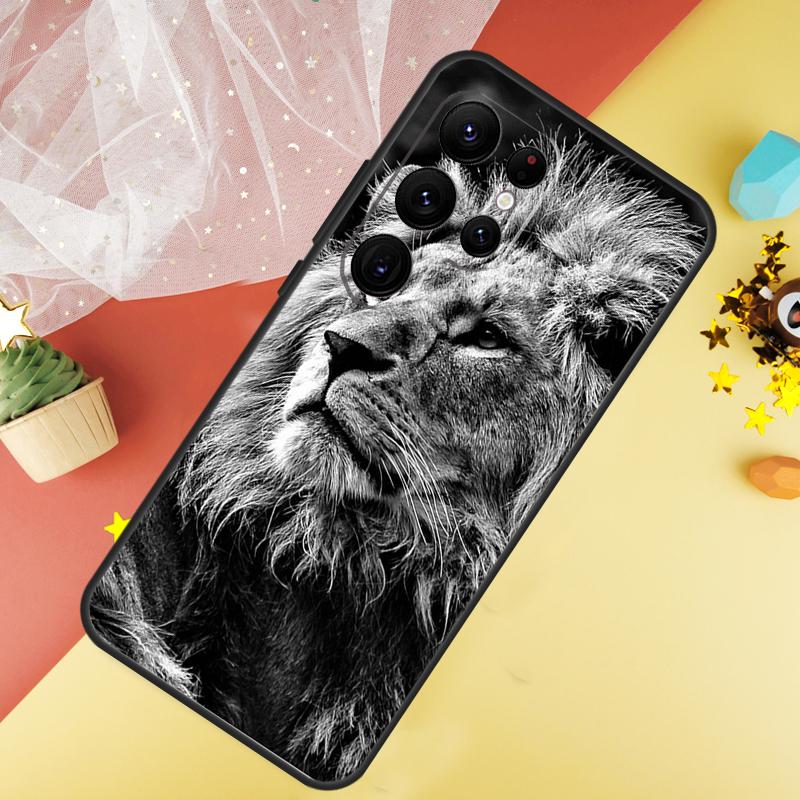 Leopard Tiger Löwe Tier Handyhülle Für Samsung Galaxy S26 S25 S24 S21 S20 S22 S23 Ultra S10 Plus S25 FE Hülle Coque