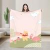 W-Winnies the P-Pooh Blankets Quality Warm Soft  Bedding Throws Winter Kids Adult Couch Chair Aesthetic Bedspread