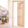 1:12 Doll House Mini Wooden Door for Dolls DIY Dollhouse Furniture Accessories
