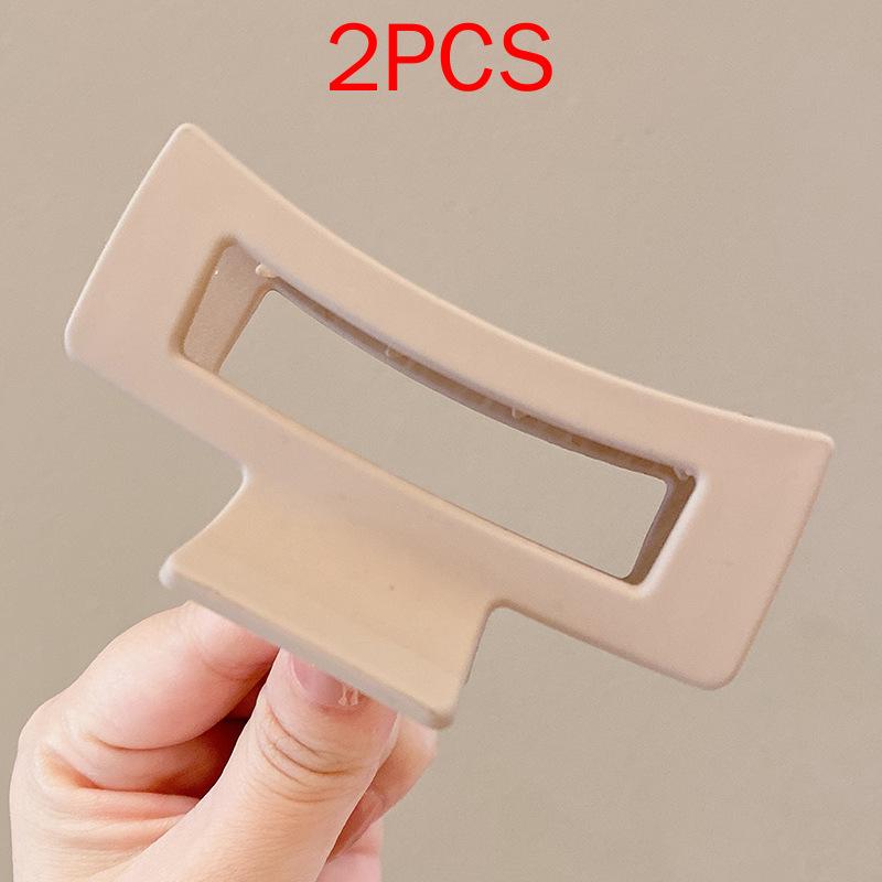 2 ΤΕΜ Premium Σετ Κεφαλών Νέο Γυναικείο Κλιπ Κλιπ Νύχι Μόδας Καφέ Μαύρο Ακρυλικό Μεγάλες Φουρκέτες Claw For Lady Clip Barrette Αξεσουάρ μαλλιών