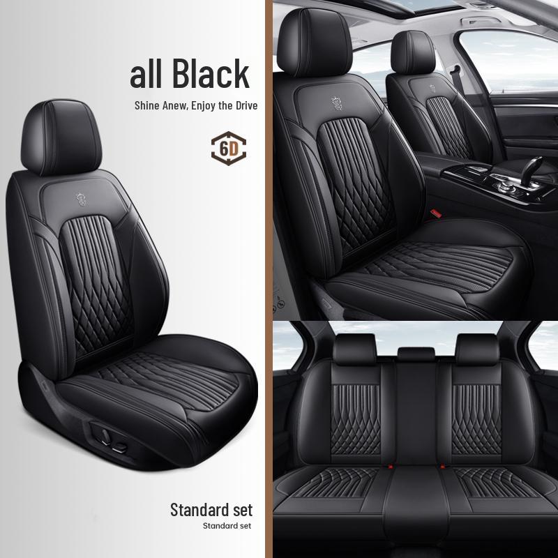 2025 Nappa Leather Universal Car Seat Cushion - All-Season, Full Surround, Thickened