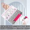 1 Set Nail Stamp Pens with Interchangeable Heads, Nail Art Stamper Tools with 36/48 Patterns, DIY Manicure Design Stamping Pen for Women, Beginner