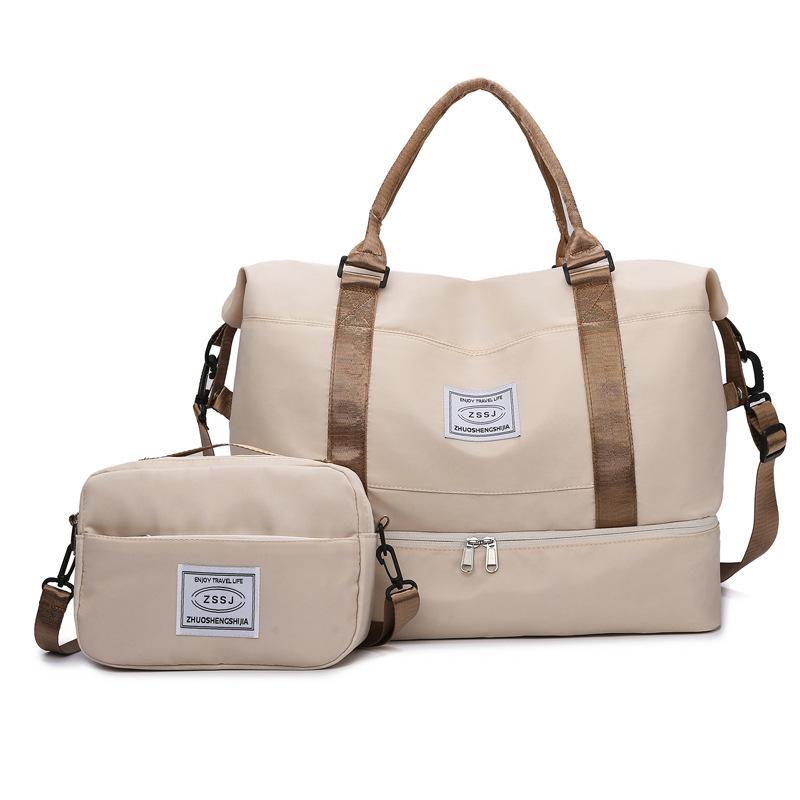 Large Capacity Travel Bag with Shoe Compartment, Wet/Dry Separation for Swimming & Fitness