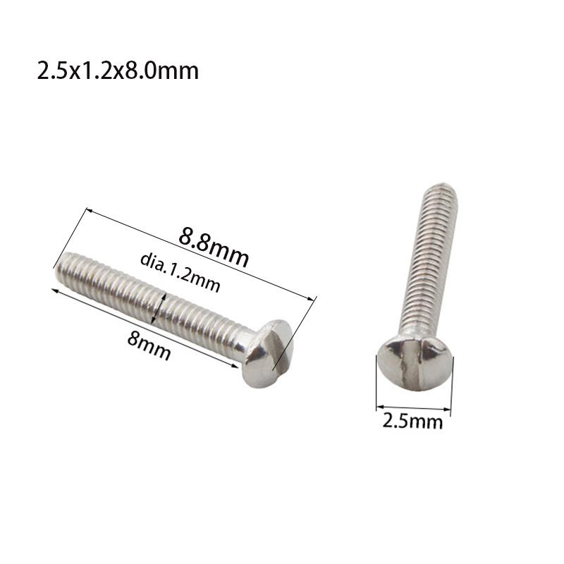 1000pcs 2.5x1.2x8mm Screws eyeglass Nose Pad screws Sunglasses repair screw accessories