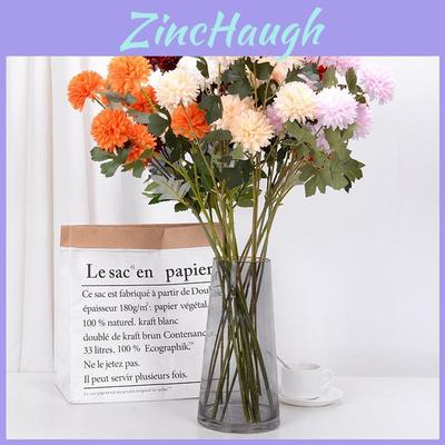 3head Chrysanthemum Artificial Flower Wedding Hall Decoration With Silk Material For Event Center Decor