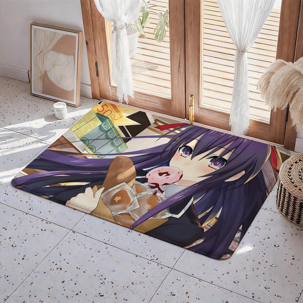 Anime H High School DxD Floor Mat Eco Flannel Doormat Non Slip Odorless Indoor Floor Rug Soft Short Plush Home Mat