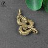 Vintage Copper Chinese Zodiac Dragon Statue Ornaments Brass Animal Miniatures Figurines Desk Car Keychains Decorations Craft