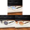 Y2k Retro Oval Sunglasses With Metal Frame Uv400 For Fashionable Women And Men